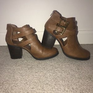 Brown Booties by Soda